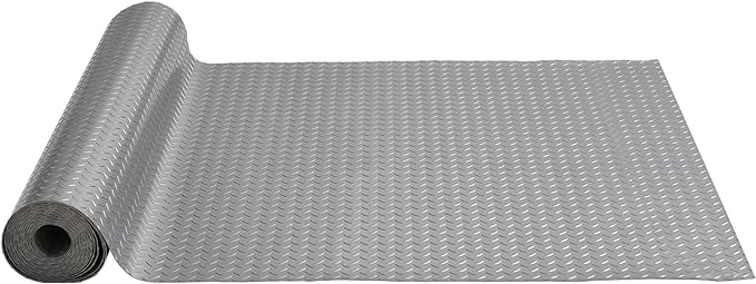 VEVOR Garage Floor Mat, 19 x 4.9 FT PVC Garage Flooring Roll, Non-Slip Diamond by VEVOR