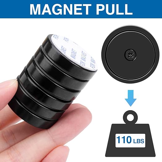 LOVIMAG Magnets with Holes, 110 lb+ Waterproof Strong Neodymium Cup Disc - Image 3