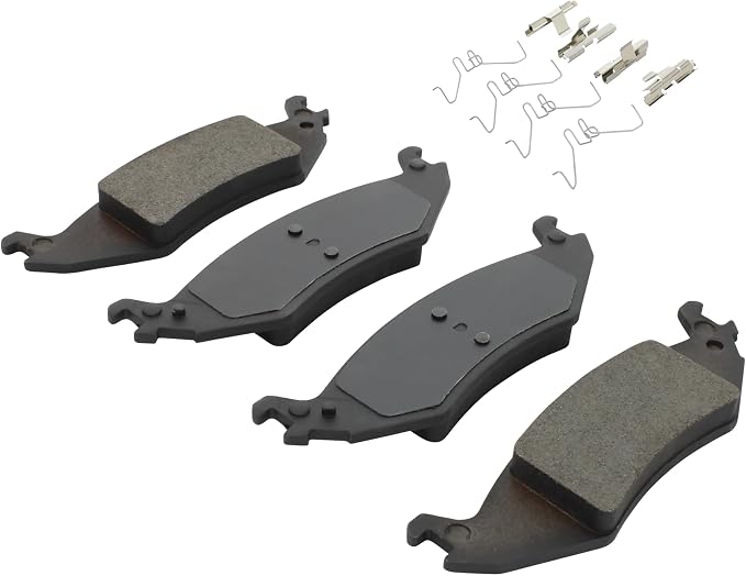 Premium Semi-Metallic Rear Brake Pads Compatible - Image 2