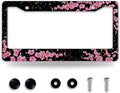 Cherry Blossom License Plate Frame Beautiful Flowers License Plate Frames by BRAGHRTED