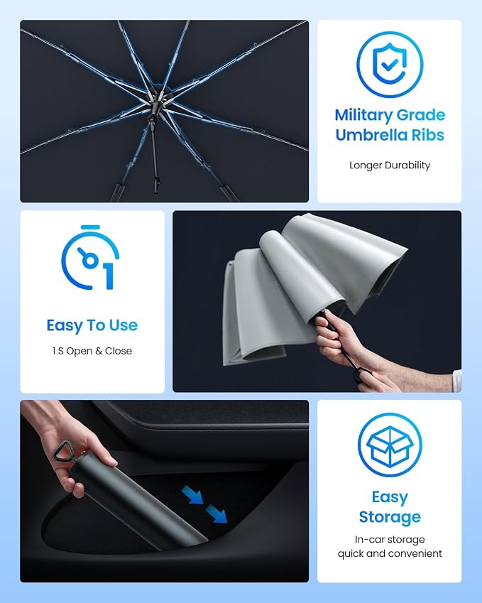 REEVAA 2025 Upgraded Truck Windshield Sun Shade Umbrella Protect Interior - Image 8