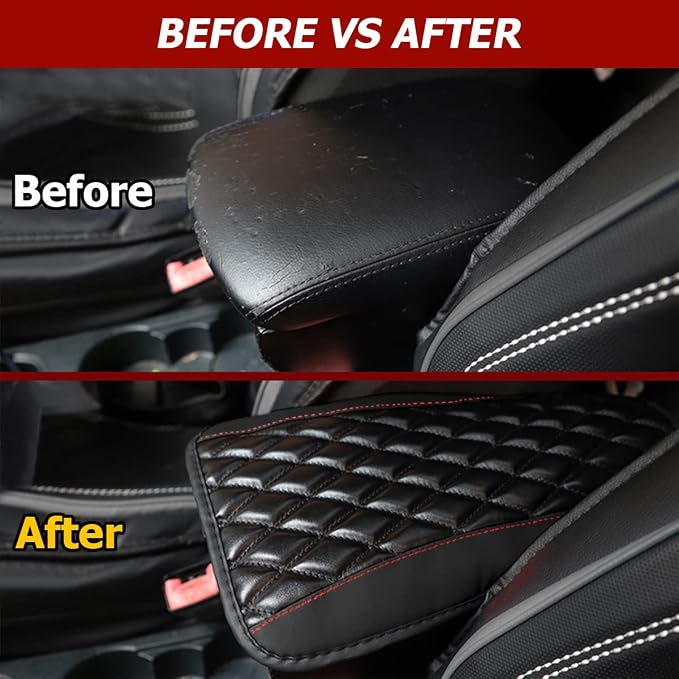 Car Center Console Cushion Pad, Universal Leather Waterproof Armrest Seat Box - Image 6