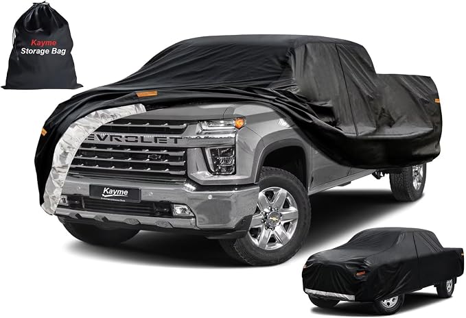 Kayme Truck Cover Custom Fit Chevrolet Silverado 3500HD Extended/Crew Cab LB. by kayme