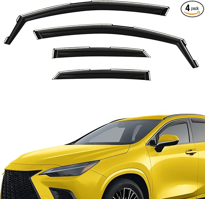 Extra Durable Window Deflectors in-Channel Window Visors Rain Guards Fit by AEROGUYSCustomfitrainguard