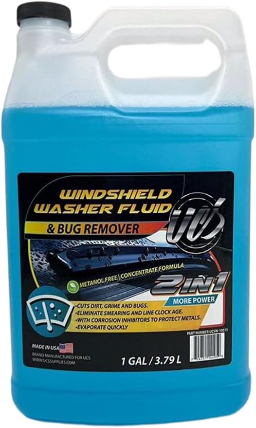 UCS 10015 2-In-1 Car Windshield Washer Fluid & Bug Remover 1 Gallon Ready to - Image 6