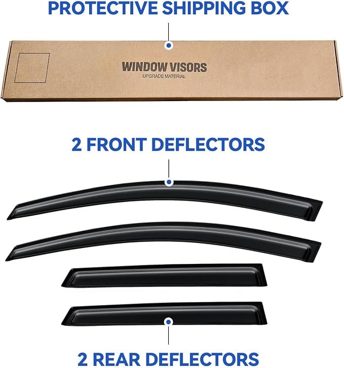 Window Visors Rain Guards Shield - Image 6