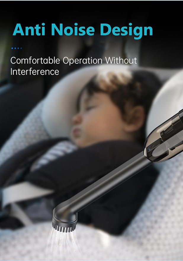 Small Car Vacuum Cleaner Cordless, Ultra Lightweight 0.68LB 3-IN-1 Mini - Image 8