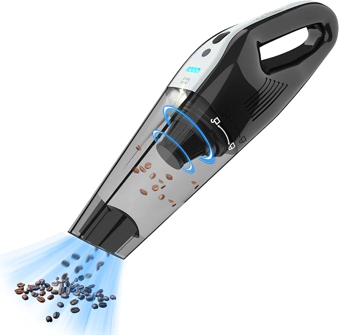Car Vacuum Portable Cordless, 10000Pa Vacuum Cleaner, 120W Brushless Motor by Minthouz
