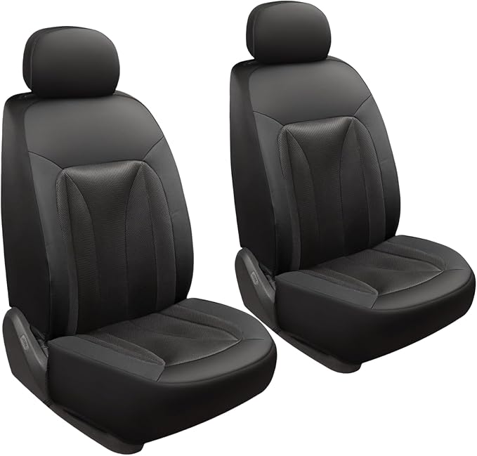GIANT PANDA 2 Pcs Front 3D Air Mesh Car Seat Cover Custom Fit Ford F150 F250 - Image 8