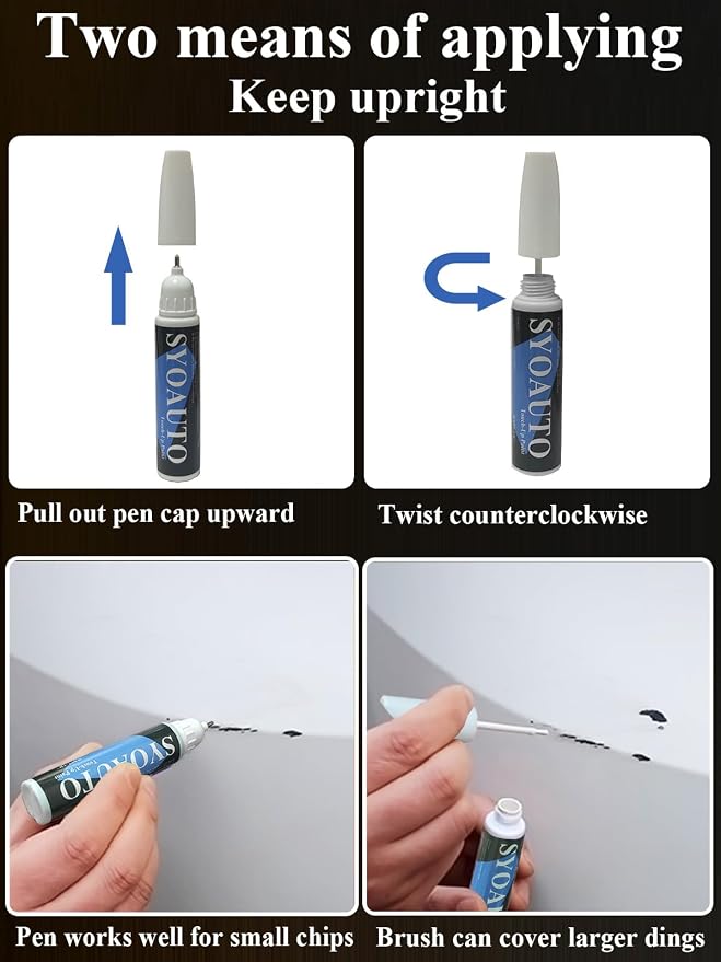 SYOAUTO Brilliant Silver K23 Touch Up Paint Fit - Image 4