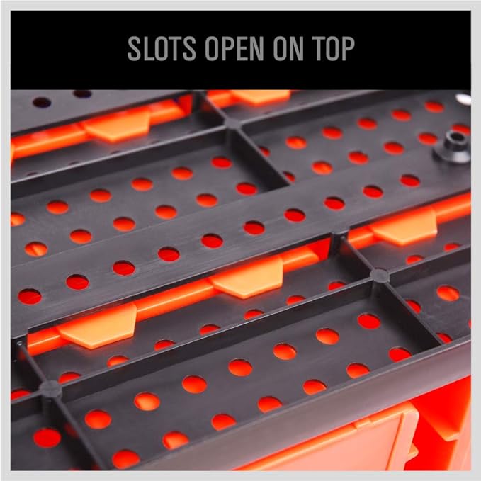 30-Bin Wall-Mounted Storage Rack System - Image 7