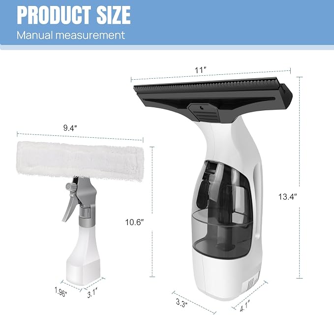 Handheld Window Vacuum Cleaner, Small Rechargeable Window Vacuum Cleaner - Image 7