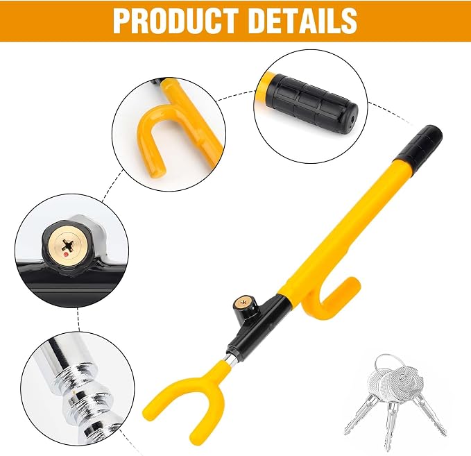 Car Steering Wheel Lock Anti-Theft Device - Image 6