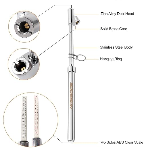 GODESON Dual Head Tire Pressure Gauge, Heavy Duty Pen Tire Gauge Range - Image 2