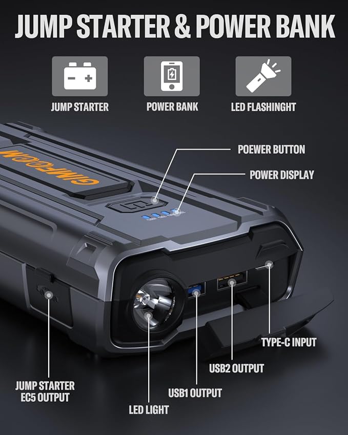 Jump Starter, 2000A Car Battery Jump Starter - Image 5