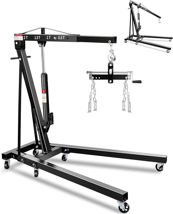 2-Ton Folding Engine Hoist by GarveeTech
