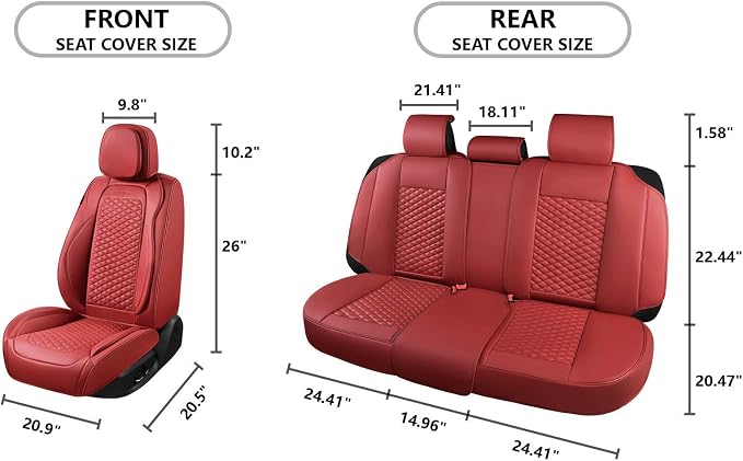 Car Seat Covers Full Set Leather Seat Covers Automotive Seat Covers Universal - Image 7