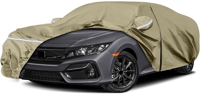 Waterproof Car Covers Replace for 2011-2025 Honda Civic, Windproof Bands for by SPORTULI