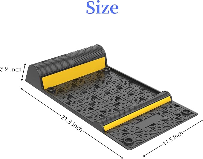 8 Pack Parking Mats for Garage Floors, 21.6" X11.4" Durable Rubber Car Parking - Image 5