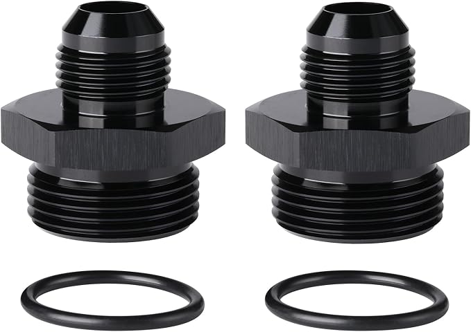 10AN Male Flare to 16AN ORB O-ring Boss Fuel Pump Rail Adapter Fitting Aluminum by Podavelle