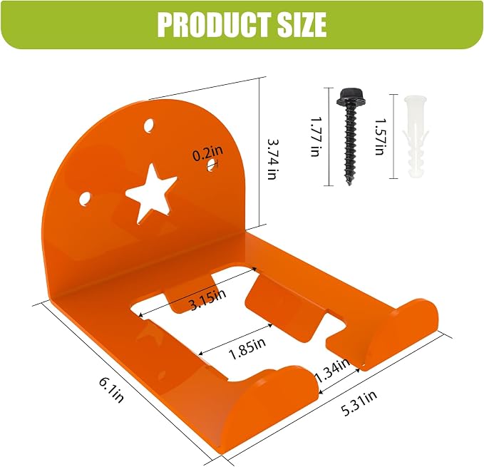MusixiA Garage Organizer Trimmer Rack, 2 Pack Heavy Duty Weed Eater Hanger - Image 2