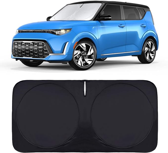 INSAUTO for Soul Windshield Sun Shade Window Sunshade Custom-fit 2020-2026 Kia by INSAUTO