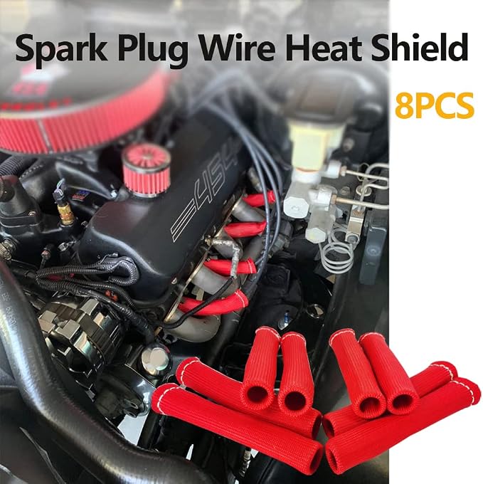 Spark Plug Wire Boots Thermal Protection Insulator Sleeve, 1200 Degree Heat - Image 4