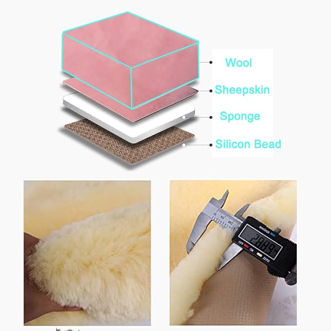 Fluffy Genuine Australia Sheepskin Car Seat Cover - Image 7
