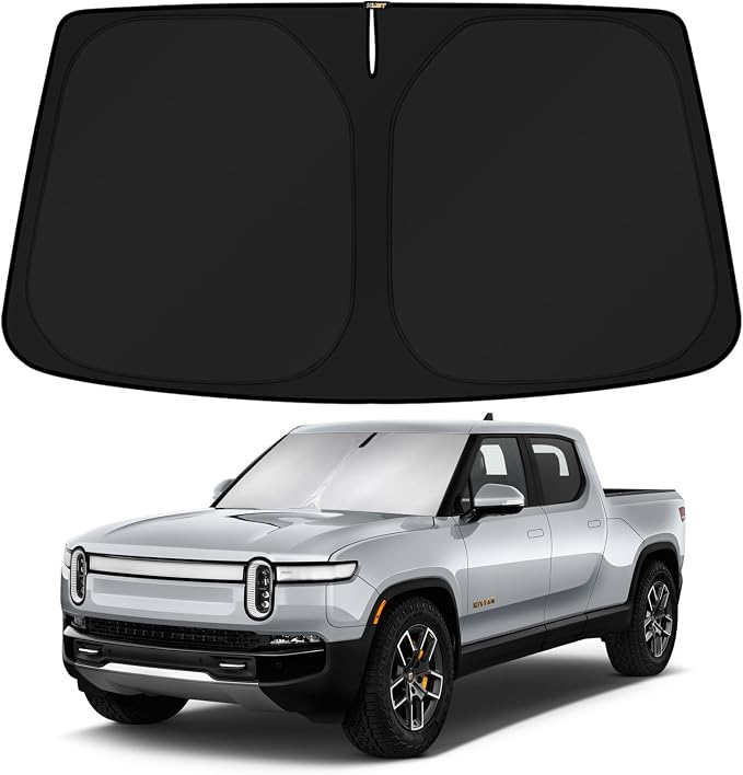 KUST Windshield Sun Shade for Rivian R1T R1S Accessories 2022-2025 2026 by KUST
