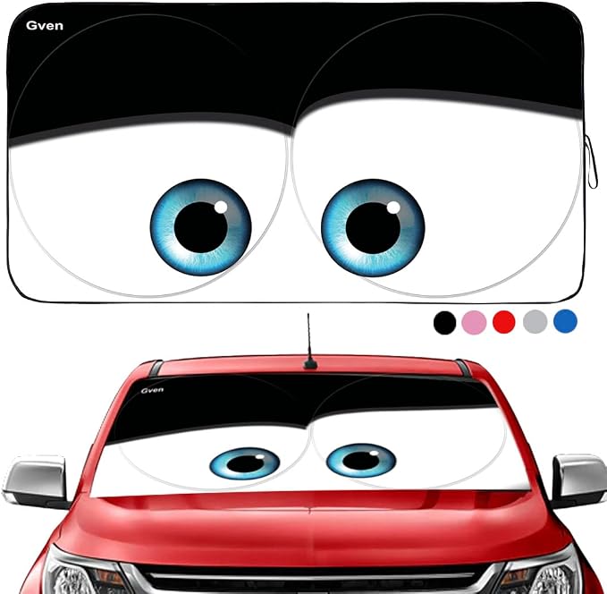 Gven- The Original Patented Car Eyes Windshield Sun Shade 2025 Windshield Cover by Gven