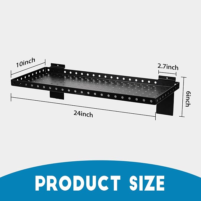Slatwall Shelves 24x10 Inch, Slatwall Accessories - Image 2