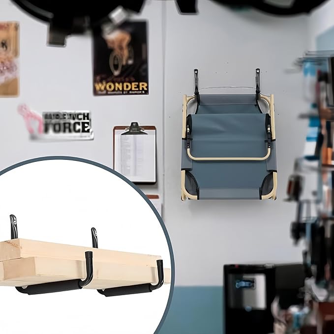 CROISSANT 2Pack Garage Storage Ladder Hook, Suitable - Image 4