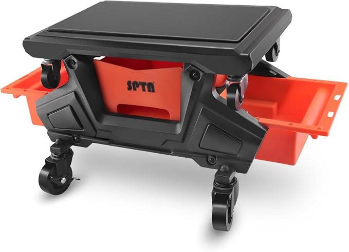 SPTA Automotive Mobile Rolling Mechanics Stool by SPTA