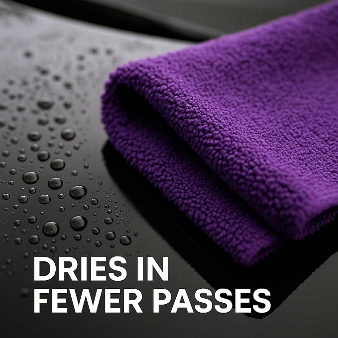 3 Pack Reusable Pak Details Micro Fiber Towels Car Detailing | 16x16 - Image 5