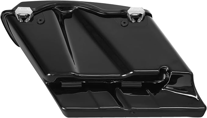 XFMT Motorcycle Stretched Saddlebags Vivid Black 5" Extended Hard Saddle Bags - Image 5