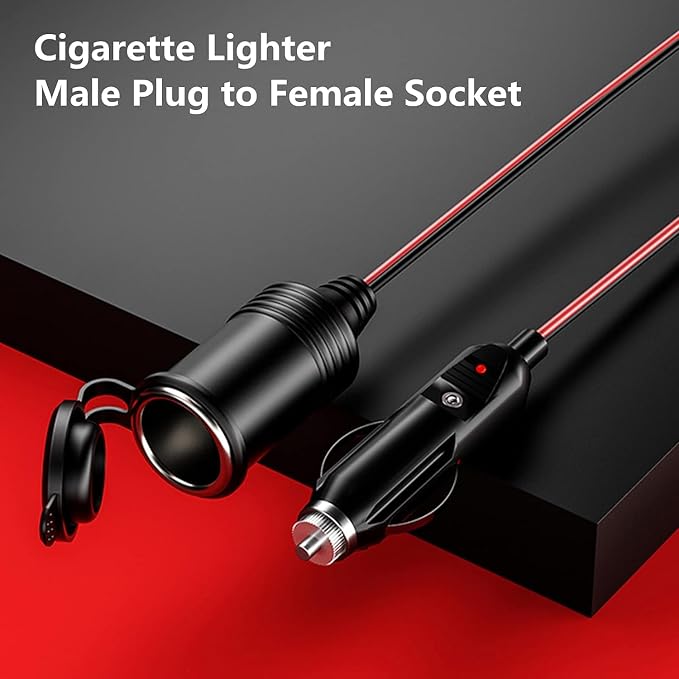 KEWIG 12/24V Car Cigarette Lighter Extension Cord - Image 5