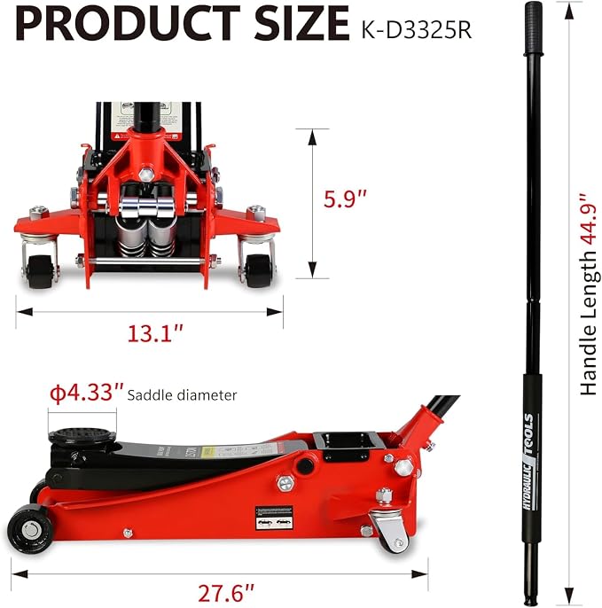 2.5 Ton Low Profile Floor Jack - Image 9