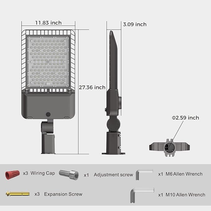 340W LED Parking lot Lights Commercial Oudoor Lighting Street Light - Image 7