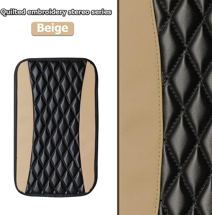 Car Center Console Cushion Pad, Universal Leather Waterproof Armrest Seat Box - Image 6