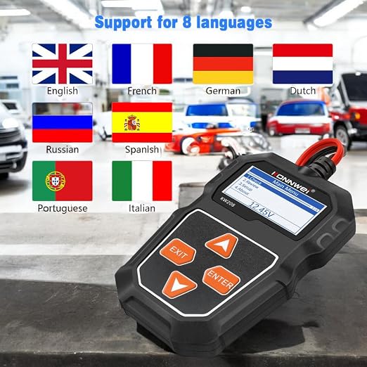 KONNWEI KW208 Car Battery Tester 12V. 100-2000 CCA Load Tester. Automotive - Image 6