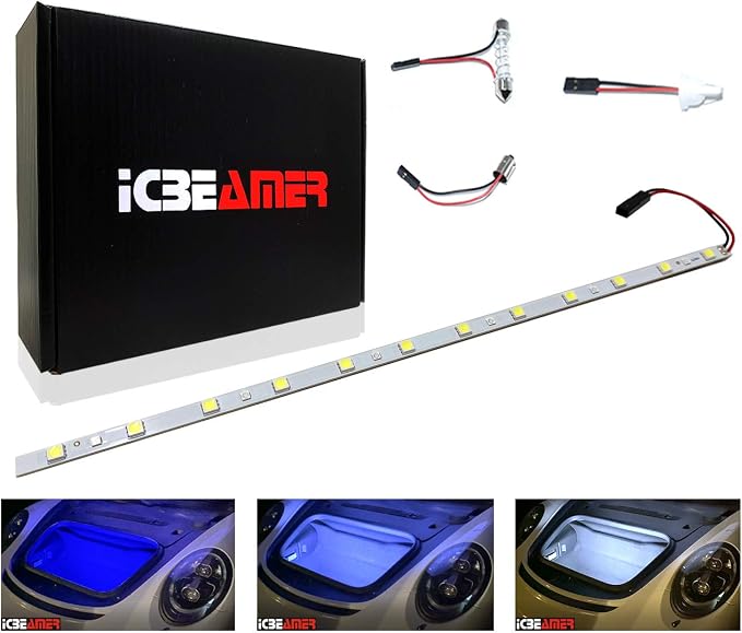 ICBEAMER 12" Color Changing from Blue to White 18 SMDs 5050 LED Light Strip - Image 6