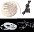 El Wire White Interior Car LED Strip Lights, 3M Neon Wire USB 5V by Maxlaxer