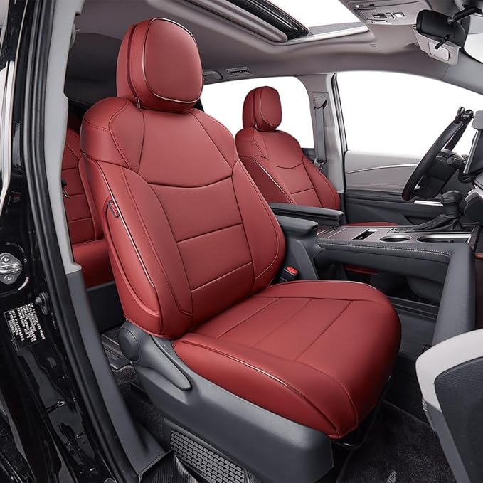 EKR Sienna Seat Covers for 2021 2022 2023 2024 2025 Toyota Sienna LE, 8 Seats by EKR