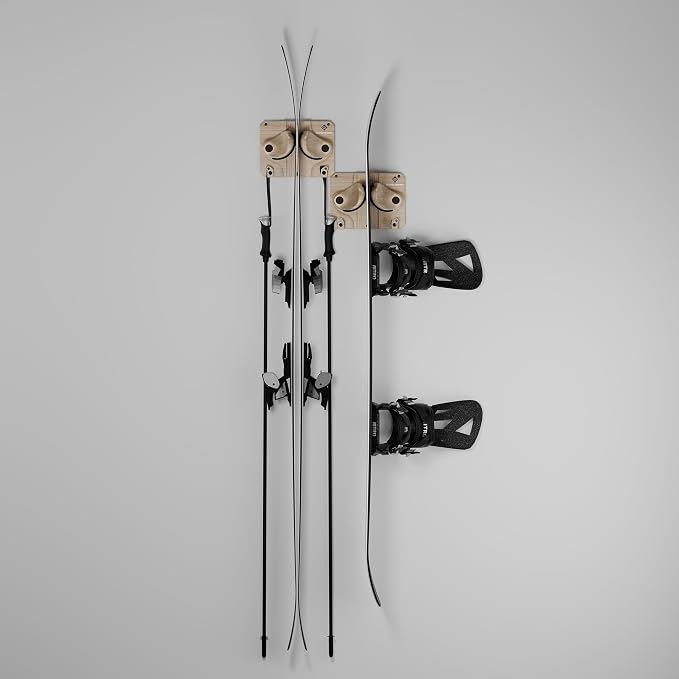 Ultimate Ski & Snowboard Wall Rack | Secure, Non-Slip Storage | Fits Any - Image 2