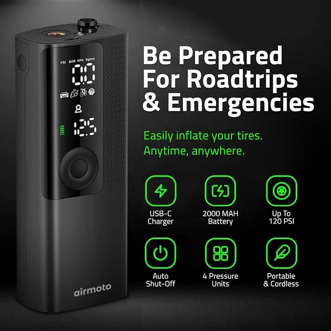 Airmoto Tire Inflator Portable Air Compressor - Image 3