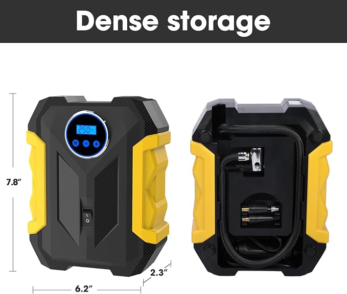 Digital Air Compressor for Car Auto Pump Portable Tire Inflator - Image 3