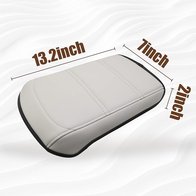 Muslogy for Acadia 2017-2023 Center Console Pad Armrest Seat Box Cover Vegan - Image 7