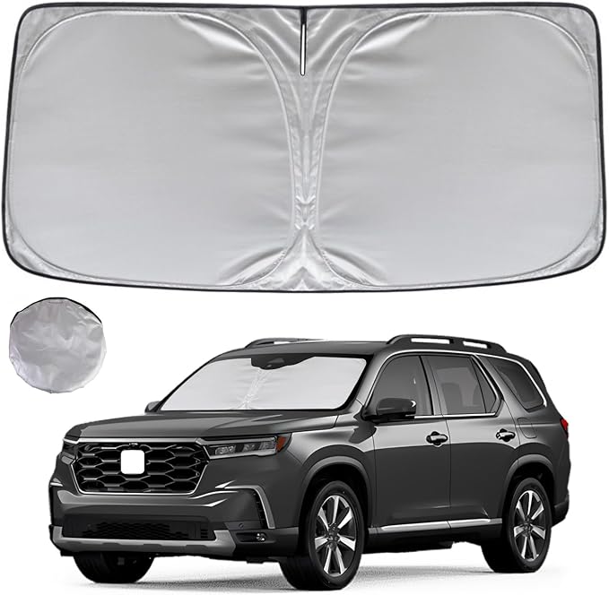 KAYZT Windshield Sun Shade for 2009-2015 Honda Pilot Foldable Sunshade Front by KAYZT