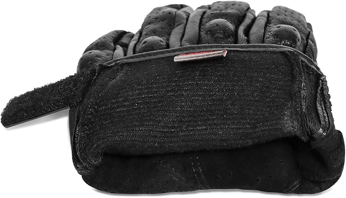 Superbike Full Finger Goat Skin Leather Touch Screen Motorcycle Gloves Men S - Image 5