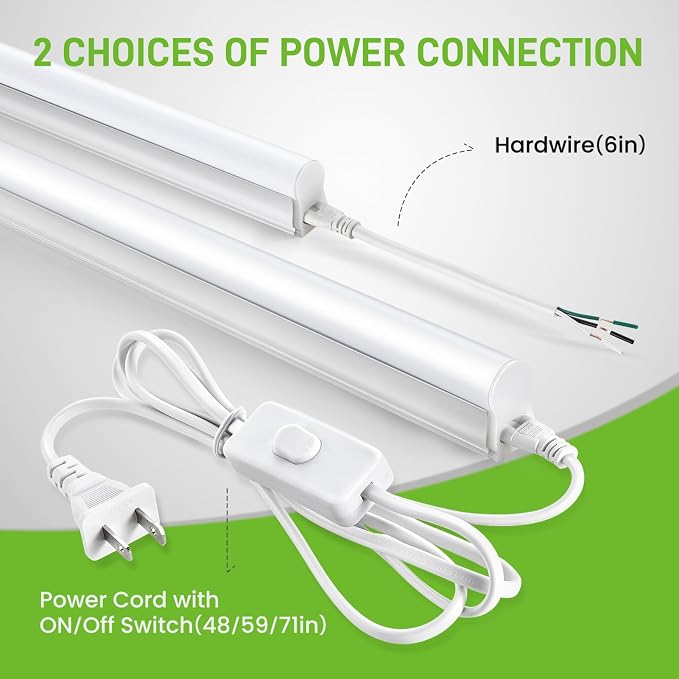 Pak 4FT LED Shop Lights, 2300LM 6500K Cool White, 20W Energy-Saving Super - Image 5